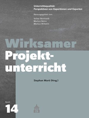cover image of Wirksamer Projektunterricht